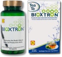 Bioxtron Natural AFA Stam Cell Supplement - Gezamenlijke Ondersteuning & Spierpijn - Immuunsysteem Ondersteuning - Ondersteuning Energieniveaus - Natuurlijke Blue Green Algen Spirulina - 60 Caps + Theezakken