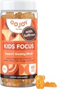 Kids Focus Gummies - 7-in-1 Focus & Attention Supplement for Kids & Teens w/Saffraan Extract, Magnesium Glycinate, L-Theanine, Inositol & More - Vegan, Gluten & Sugar-Free, Non-GMO