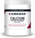 Kirkman - Calcium met vitamine D3 Powder - 8 oz - Essentiële Mineralen - Helpt handhaven Sterke Bones - Unflavored