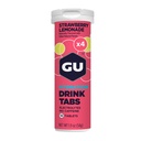 GU Hydratation énergétique Comprimés de boissons électrolytiques, boisson sportive d'endurance améliorée pour la course à pied, le cyclisme, le triathlon, le 4-Count (48 portions), lemonade de fraise