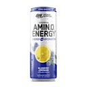 Optimale voeding Amino Energy Sparkling Hydration Drink, Elektrolyten, Cafeïne, Aminozuren, BCAA's, Suikervrij, Blueberry Lemonade, 12 Fl Oz, 1 telling (Verpakking mei Vary)
