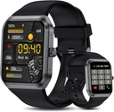 Slimme horloges voor mannen vrouwen (Antwerpen bel), 1,95" Fitness horloge met bloed zuurstof hartslag slaapmonitor, 100+ Sport IP68 Waterdichte Fitness horloge voor Android iOS telefoons