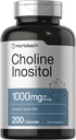 Horbiach Choline Inositol 1000mg Supplement 