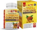 Kurkuma Curcumin met Bioperine Ginger Supplement 1500mg 60 Capsules