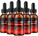 Sugar Six Drops Gezonde Formule - Dieetsupplement Drops - Extra sterkte SugarSix Liquid Drops, Sugar Six Drops Reviews (5 Pack 