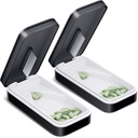 ONE PIX Pill Cutter 2 Pack, Pill Splitter avec lame en acier inoxydable, Pill Cutter Splitter pour les petites et les petites pilules au design en V, Pill Cutters pour les petites ou grandes pilules professionnelles (Noir 01)