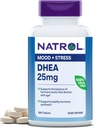 Natrol Mood & Stress DHEA 25mg avec Calcium, complément alimentaire pour l'équilibre de certains niveaux d'hormone et de soutien de l'humeur, 300 comprimés, 300 jours d'approvisionnement