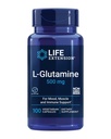 Levensverlenging L-Glutamine, 500 mg L-glutamine, Aminozuur, Ondersteunt Spiergezondheid en Immuungezondheid, Glutenvrije, Non-GMO, 100 Vegetarische Capsules