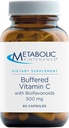 Metabolische Onderhoud Gebufferde Vitamine C 500 mg met Bioflavonoïden - Supplement Ontworpen om gemakkelijk te zijn op de maag (90 capsules)