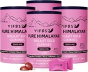 Gummies Shilajit, 3000 Mg Shilajit Pure Himalayan Organique avec Ashwagandha, Gummies sans sucre curcuma pour les hommes et les femmes, Supplément Shilajit, Shilajit nature non-OGM pour l'énergie, 240 Gummies