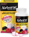 Airborne 1000mg Vitamine C Kauwtabletten met Zink, Immuun Ondersteuning Supplement met Krachtige Antioxidanten Vitaminen A C & E - 96 Kauwtabletten, Zeer Berry smaak