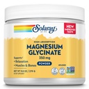 SOLARAY Magnesium Glycinate Powder 350 mg - Unflavored Magnesium Powder - Magnesium Supplement for Bone, Muscle, and Relaxation Support - Vegan, Non-GMO, 60-Day Garantie - 50 Servings, 6 OZ