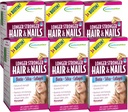Nutrition appliquée Cheveux et ongles plus forts - 60 liquides doux-gels, paquet de 6 - Biotine, Silice et collagène - 180 portions