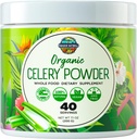 Biologische selderijsappoeder (40 porties) Ondersteunt Gut Health, Detox Juice Cleanse, Boost Energy Levels & Immune System, Green Juice Powder, Powdered Greens, Colon & Body Detox Cleanse for Women Men