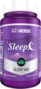 Sleep-X " Natuurlijke slaapsupplement " Krachtige kruiden slaaphulp met premium Aminozuren en genormaliseerde kruidenextracten