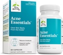 Terry Naturally Acne Essentials - Skin Support for Clear Skin - Supplement with Vitamins A, C & Zink - Skincare Supplement for Occasional Acne - 60 Capsules (60 Servings)