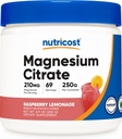 Nutricost Magnesium Citroenpoeder (Raspberry Limonade, 250 Gram)