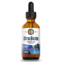 KAL Ultra Biotin 10000mcg DropIns, Liquid Biotin Drops, Hair Growth Supplement, High Potency Vitamine B7, gezond haar, huid, nagels en energie ondersteuning, natuurlijke gemengde Berry smaak, Ca. 59 Serv, 2oz