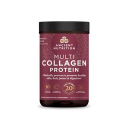 Ancient Nutrition Hydrolysed Collagen Peptides Poudre, Multi Collagène en poudre non aromatisé pour les femmes et les hommes avec vitamine C, 24 portions, soutient la peau et les ongles, Gut Health