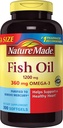Nature Made 1200mg Fish Oil, 2400 per Serving, 360mg Omega-3, 300 Softgels, 300 Telling (Pack of 1)