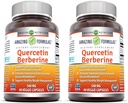 Verbazingwekkende Formules Quercetin Berberine 250 mg Berberine en 250 mg Quercetine Veggie Capsules Supplement 
