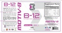 Motiv-8 Essentiels Vitamine B-12 gouttes, sublingual, facile à prendre supplément liquide, soutient la santé des yeux, énergie cérébrale, système nerveux, cognition et mémoire (60 portions, framboise)