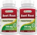 Best Naturals Beetwortelpoeder 500 mg 180 capsules (180 telling (verpakking 2))