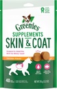 GREENIES Skin & Coat Food Supplements with Fish Oil & Omega 3 Fatty Acids, 40-Count Chicken-Flavor Zachte Kauwen voor volwassen honden van alle maten