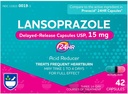 Rite Aid Lansoprazole 15mg - 42 Capsules, Acid Reducer Capsules de libération retardée USP, Heartburn Relief et le reflux acide, jusqu'à 24 heures de soulagement