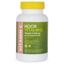Noor Vitamines 500 MG Halal Vitamine C Comprimés à mâcher + Rose HIPS et Antioxydants I Supports Système immunitaire I Vitamine végétale, sans gluten et halal 60 Comprimés à mâcher aromatisés à l'orange I 2 mois
