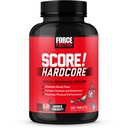 Force Factor Score! Hardcore Nitric Oxide Booster Supplement voor mannen met L-Citrulline, Yohimbe, Black Maca & B Vitaminen om uithoudingsvermogen te verhogen en Fysieke prestaties te maximaliseren, 120 tabletten