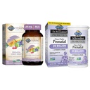 Garden of Life Organics Prenatale Vitamine: Folaat voor energie en gezonde foetusontwikkeling & - Dr. Geformuleerde Probiotica Eenmaal Dagelijks Prenatale - Acidophilus en Bifidobacteria Probiotische Ondersteuning