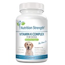 Vitamine K voor honden - K1 & K2 (MK4 + MK7) + vitamine D3 voor botgezondheid, hartondersteuning en calciumabsorptie - geavanceerde formule voor sterke gewrichten, spier- en immuunondersteuning - 120 tabletten
