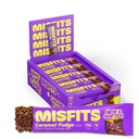 Misfits Vegan Protein Bars, Caramel Fudge - Bijgewerkt Recept Gebaseerd op planten, lage suiker & Carb, hoge vezels Snacks Pack van 15