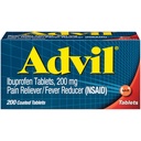 Advil 200 mg gecoate tabletten 200 ea (verpakking van 3)