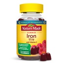 Nature faite de fer 18 mg par portion avec de la vitamine C, supplément alimentaire pour le soutien des cellules du sang rouge, 60 Gummies, 30 jours d'approvisionnement