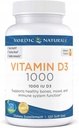Nordic Naturals, Vitamine D3 1000 IE, 120 Aantal