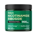 Satoomi NAD Supplement met Liposomal Nicotinamide Riboside 900 mg NR, Resveratrol, Quercetine - 90 Tel.