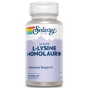 SOLARAY L-Lysine Monolaurin Immune Support Supplement, 1:1 Ratio voor Immuun Systeem Functie, 500 mg Elke, 60 dagen geld terug garantie, 30 porties, 60 VegCaps