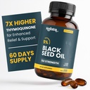 Holistiq Black Seed Oil Organic Cold Pressed Capsules 