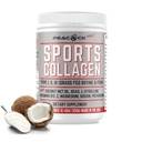 Sport Collageen Electrolytes Powder, 12.42 oz - Grass Fed Bove & Wild Fish Gehydrolyseerd Type I, II, III Multi Collageen Peptiden voor Electrolyte Dranken, Unflavored Protein Powder met BCAA, Magnesium