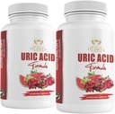 Generieke Herbal Uric Acid - URIC Acid Complex - Gezamenlijke ondersteuning, Waterretentie pillen voor vrouwen, Melkdistel supplement, Tart Cherry, Green Coffee Beans, Citroenzuur, Selderijzaad, Granaatappel - 2 B