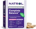 Natrol Complete Balance, Dieetsupplement voor Menopauze Relief, A.M./P.M. Menopauze Relief voor Vrouwen, 60 Capsules, Tot een 30-daagse levering