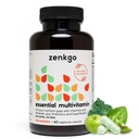 Zenkgo Multivitaminen + Biologische Gehele Voedingsmiddelen + Probiotica voor Vrouwen, Ondersteunt Immuniteit, Digestie, Energie, Gut Health, Vitaminen A, E, B6, B12, Vegan D3, K2 (MK-7), Folaat, Mineralen, Superfoods(60Ct/30Day)
