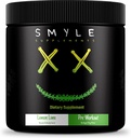 Smyle USA Poudre pré-entraînement Lime citron - Pré-entraînement Énergie avec 400mg Alpha GPC + 167mg Caféine et 1667mg Beta-Alanine Performance Blend