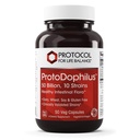 PROTOCOLE POUR LA BALANCE VIE - ProtoDophilus - 50 milliards, 10 souches - Flore intestinale saine probiotique pour soutenir la fonction digestif et la santé immunitaire - 50 gélules