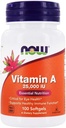 NOW Foods - Vitamine A 25000 IE - 100 Softgels