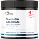 Designs for Health Quercetin-Ascorbate Powder - 240mg QuerceSOLTM Supplement - Vitamine C om te helpen ondersteunen Normale Histamine Response - Easy Drink Add-in, Vegan (77 Servings / 100g)