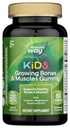 Nature's Way Kids growing Bones & Muscles Gummies, ondersteunt gezonde botten & spieren*, Calcium, Magnesium, Vitaminen D3 & K1, Leeftijden 2+, Wildberry Flavored, 60 Gummies (Verpakking mei Vary)