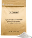 PURE ORIGINEEL INGREDIËNTEN Hyaluronzuur (8 oz) Wateroplosbaar, fijn poeder